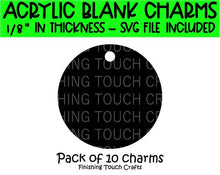 Load image into Gallery viewer, Circle Charm - 10 Pack