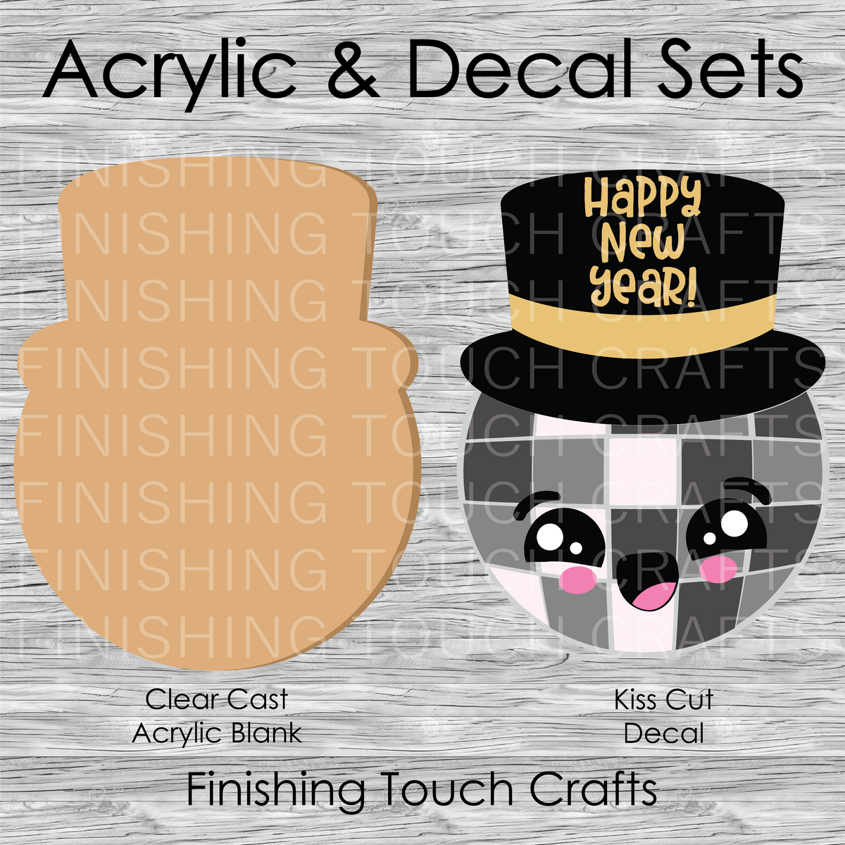 Disco Ball Top Hat Finishing Touch Crafts, LLC