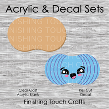 Load image into Gallery viewer, Peanut Ball Blue w/ Face