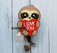 Load image into Gallery viewer, Sloth Holding Heart