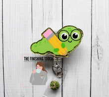 Load image into Gallery viewer, Worm Holding Pencil