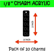 Load image into Gallery viewer, Rectangle Charm - 10 Pack