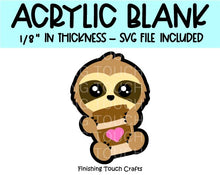 Load image into Gallery viewer, Sloth Holding Coffee