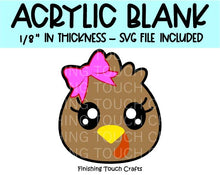 Load image into Gallery viewer, Turkey Face Bow