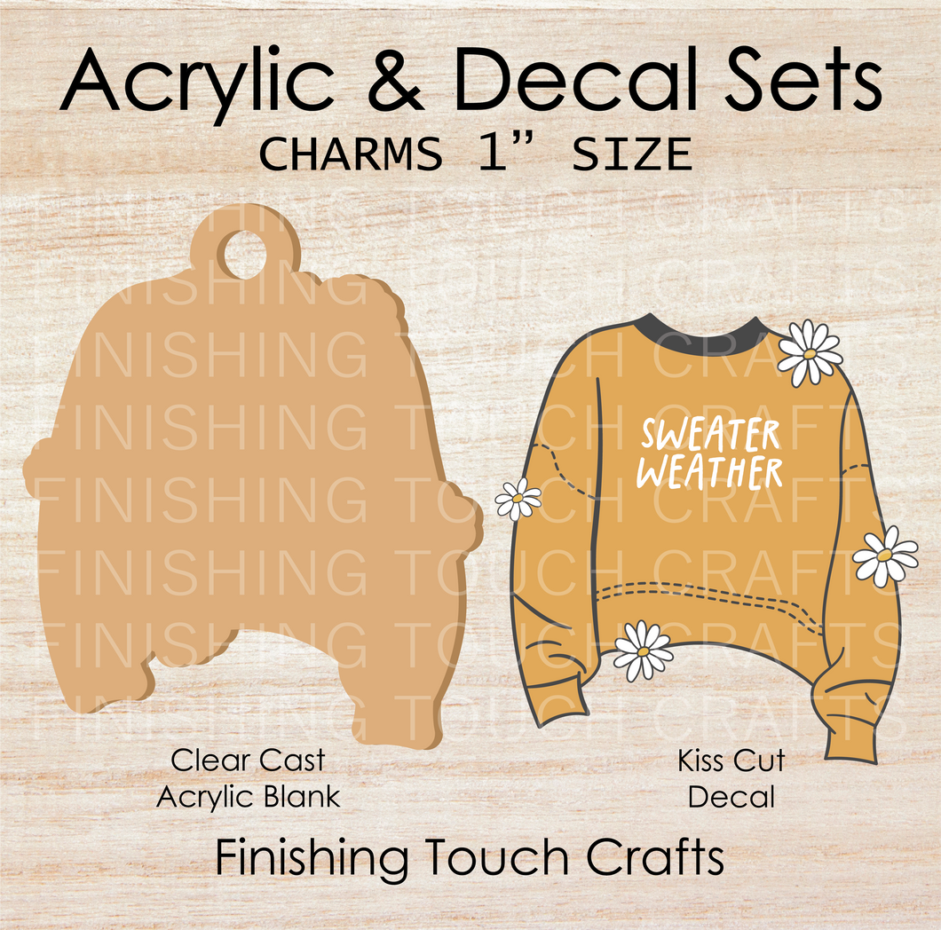 Sweater Weather Charm Set of 4