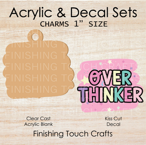 Overthinker Charm Set of 4