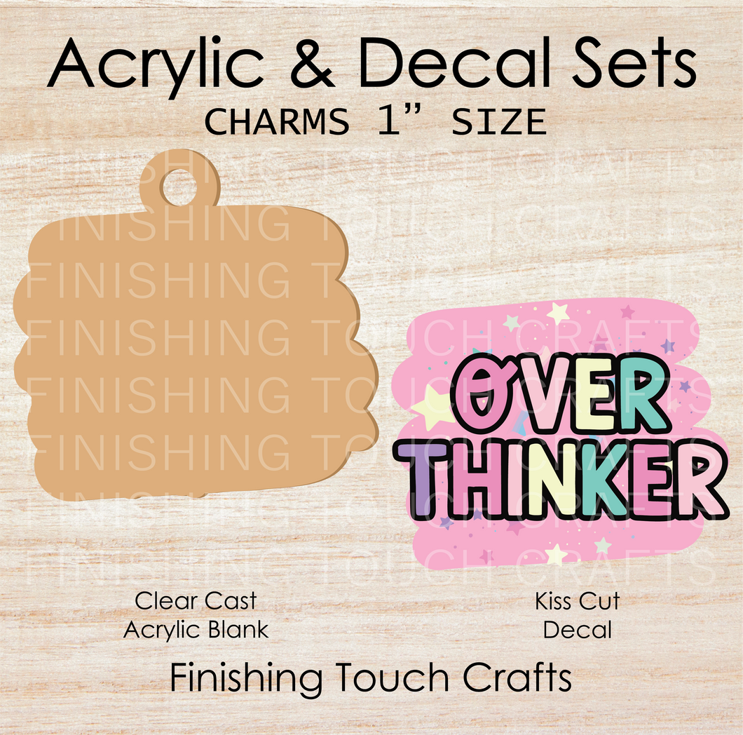Overthinker Charm Set of 4