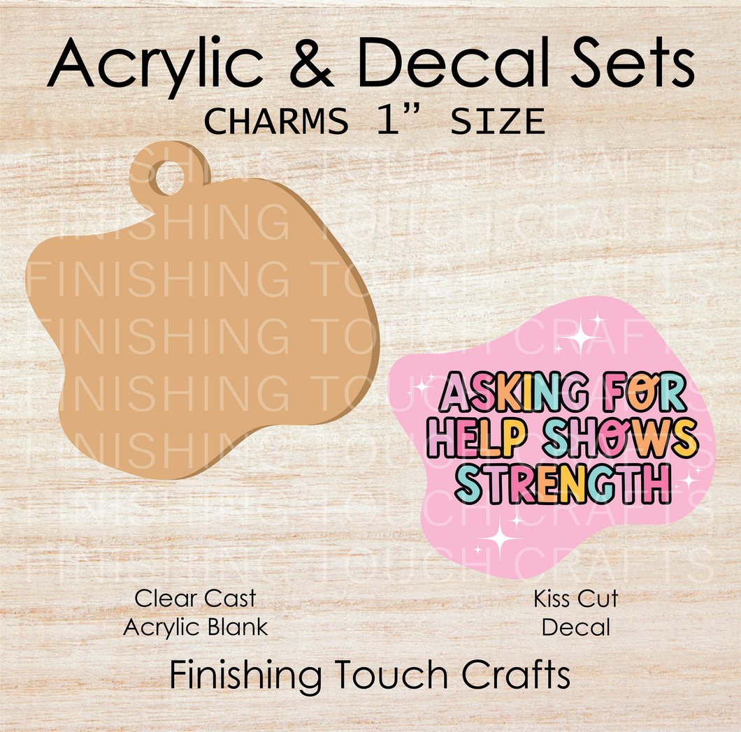 Asking for Help Charm Set of 4