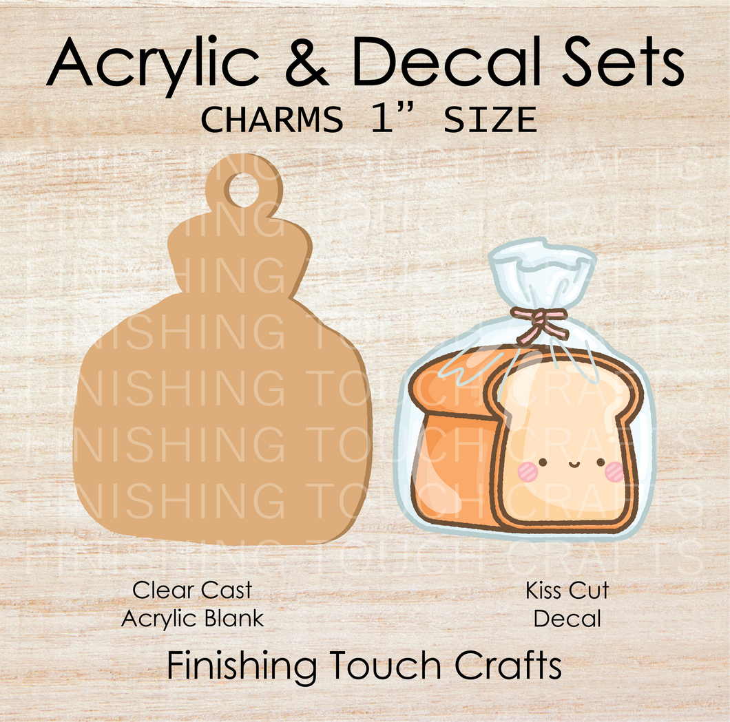 Bread in a Bag Charm Set of 4