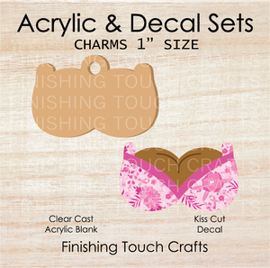 Boobies Dark Charm Set of 4