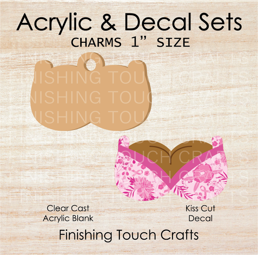 Boobies Dark Charm Set of 4