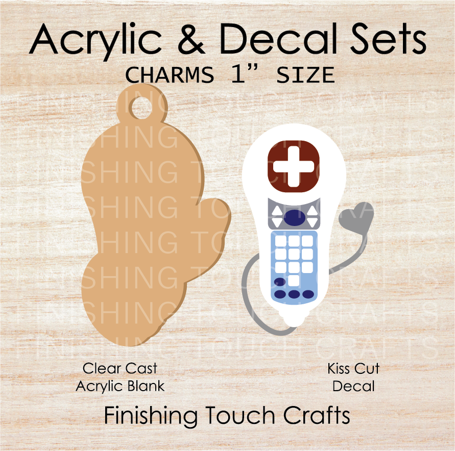 Nurse Call Button Charm Set of 4