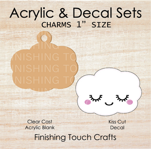 Cloud Charm Set of 4
