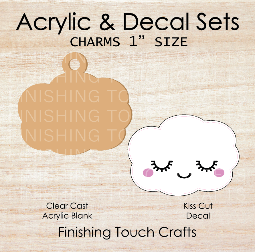 Cloud Charm Set of 4