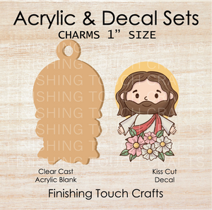 Easter Jesus Charm Set of 4
