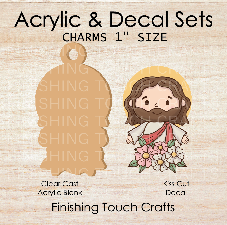 Easter Jesus Charm Set of 4