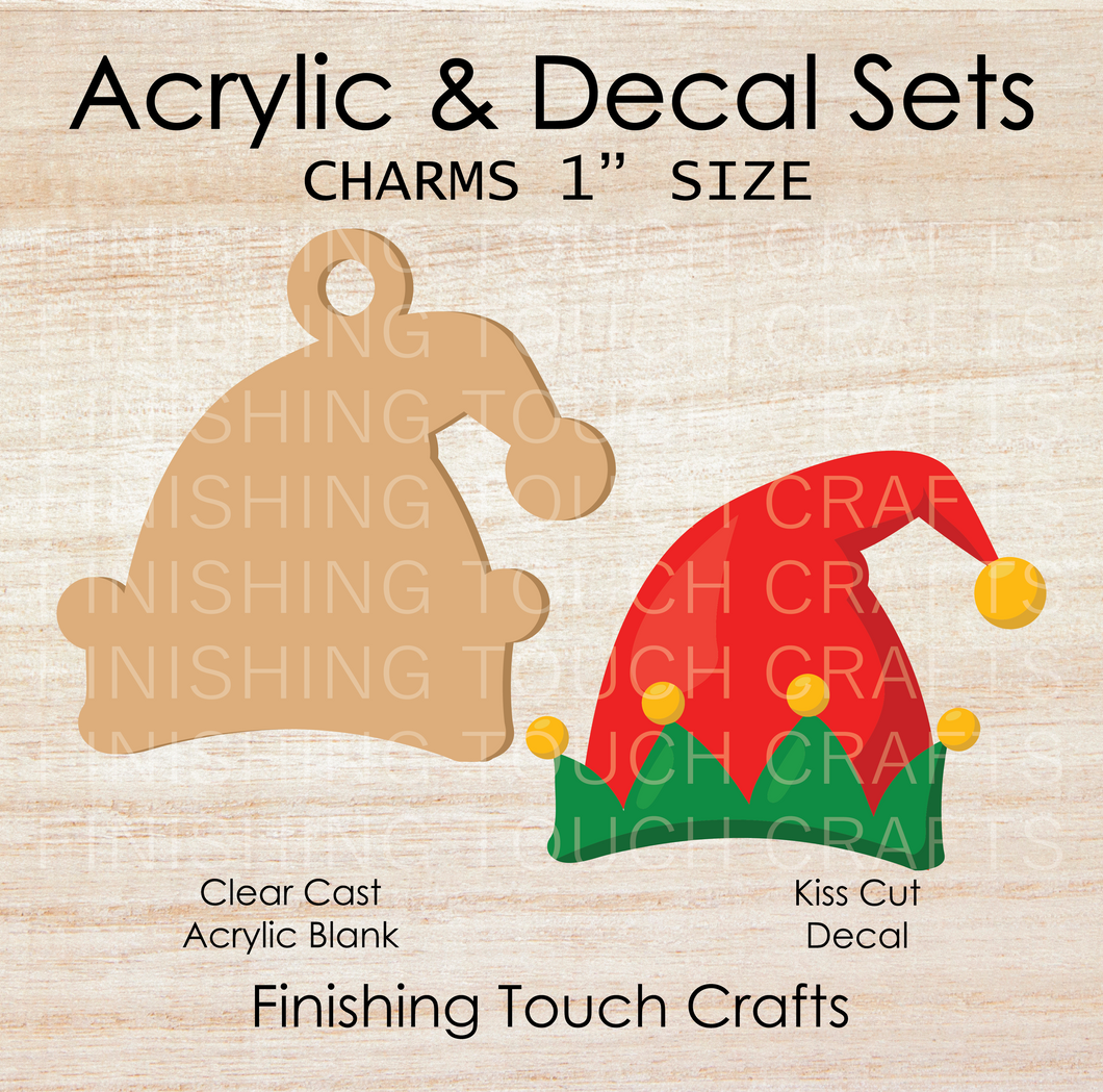 Elf Hat Charm Set of 4
