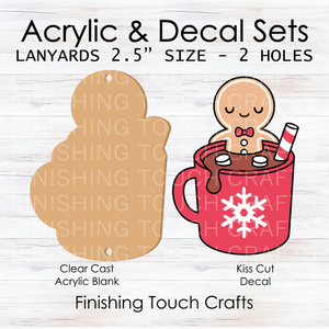 Gingerbread in Hot Cocoa Lanyard