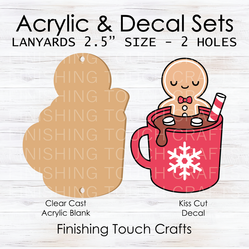 Gingerbread in Hot Cocoa Lanyard