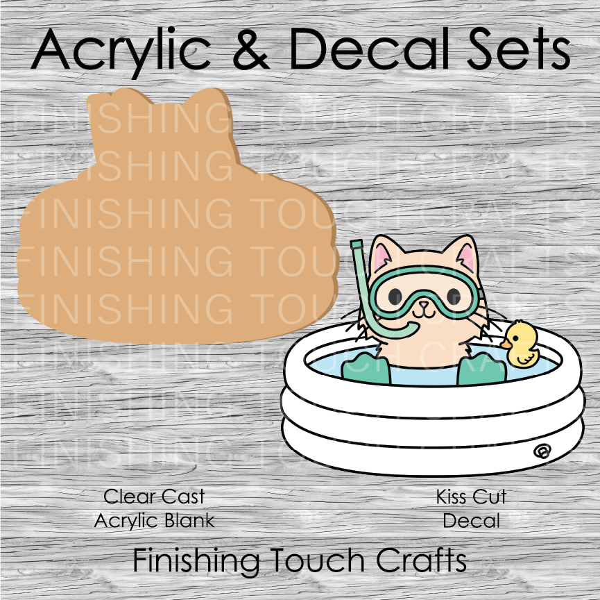 Kitty in Kiddie Pool