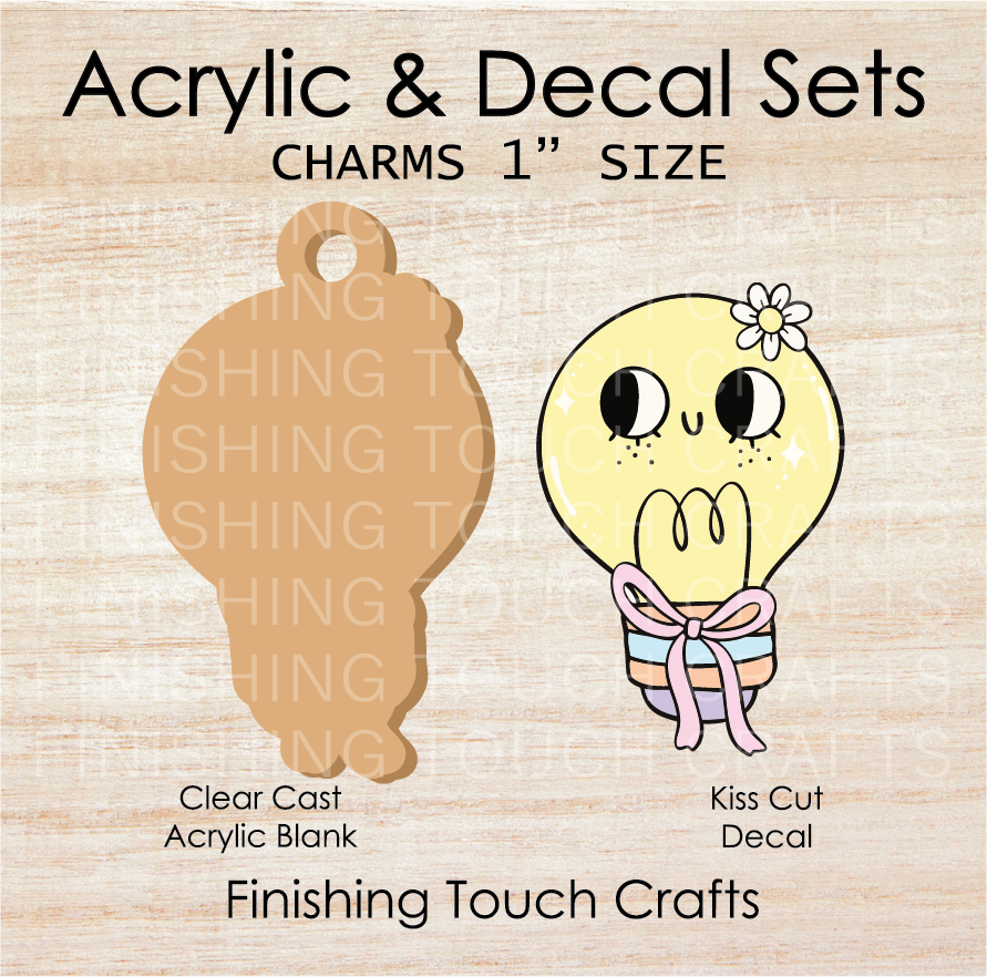 Lightbulb Charm Set of 4