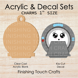 MRI Machine Charm Set of 4