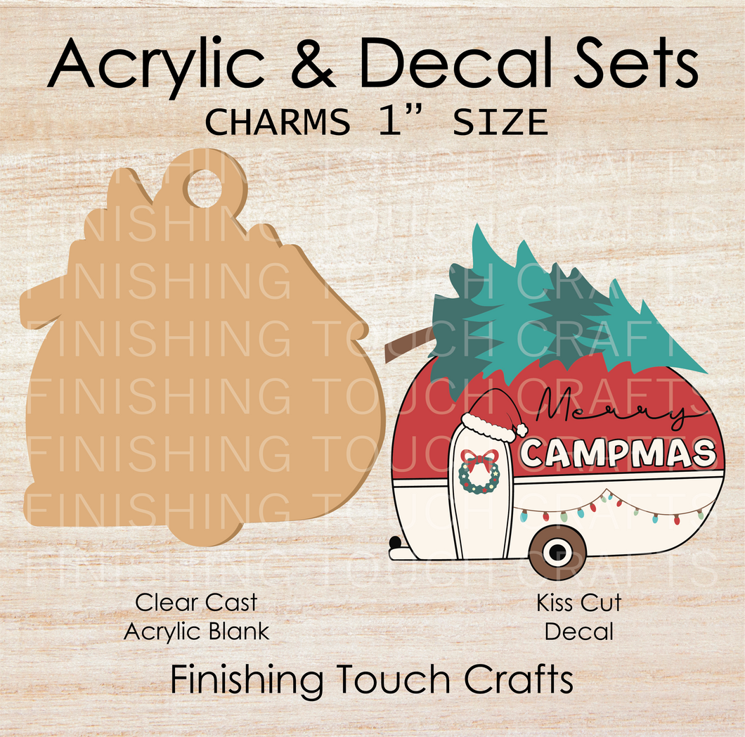 Merry Campmas Charm Set of 4