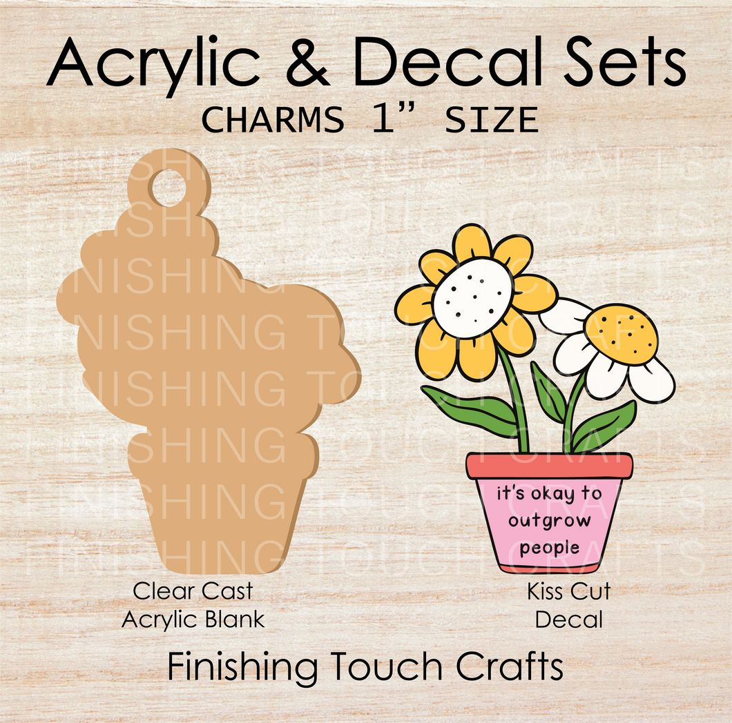 Outgrow People Charm Set of 4