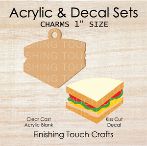 Sandwich Charm Set of 4