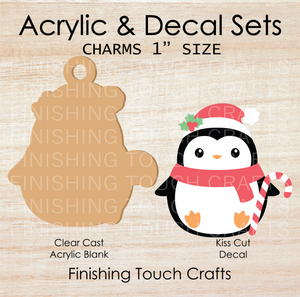 Santa Penguin Set of 4