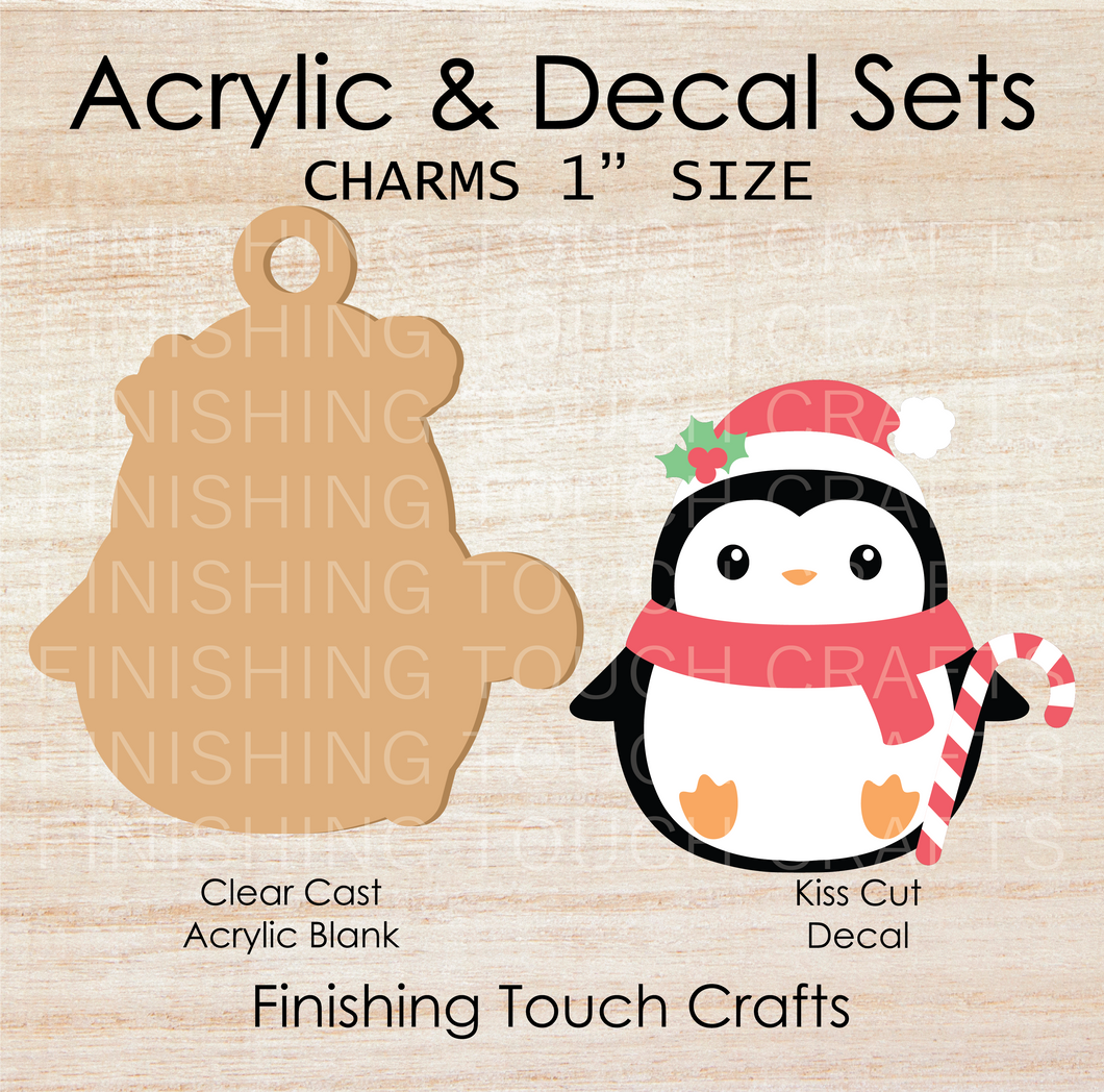 Santa Penguin Set of 4