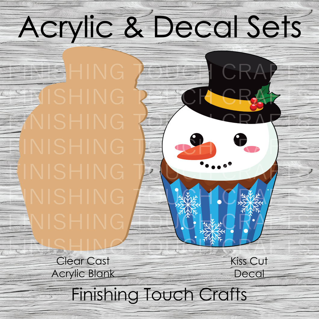 Snowman Cupcake
