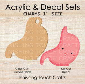 Stomach Charm Set of 4
