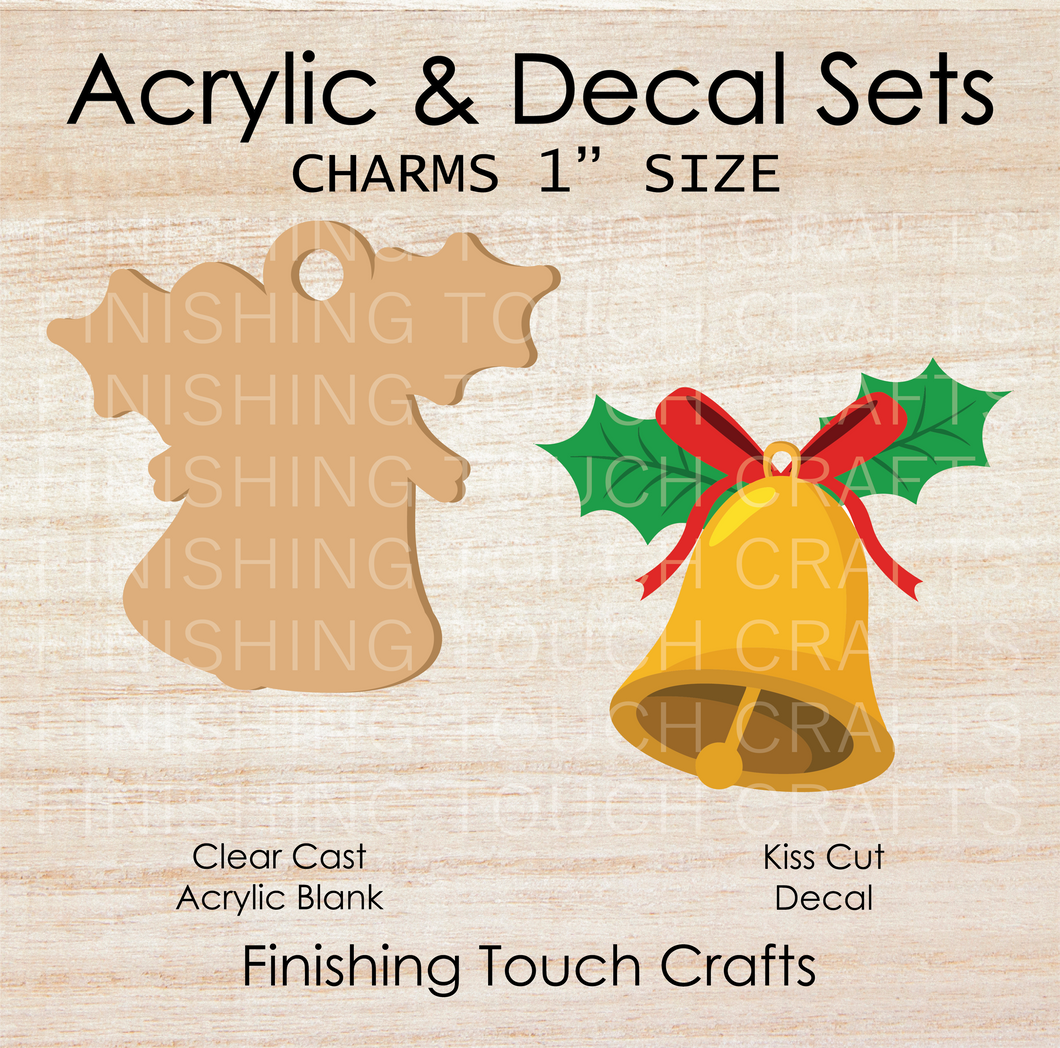 Christmas Bell Charm Set of 4
