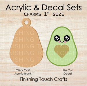 Avocado Charm Set of 4