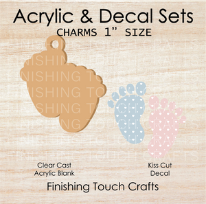 Baby Feet Charm Set of 4
