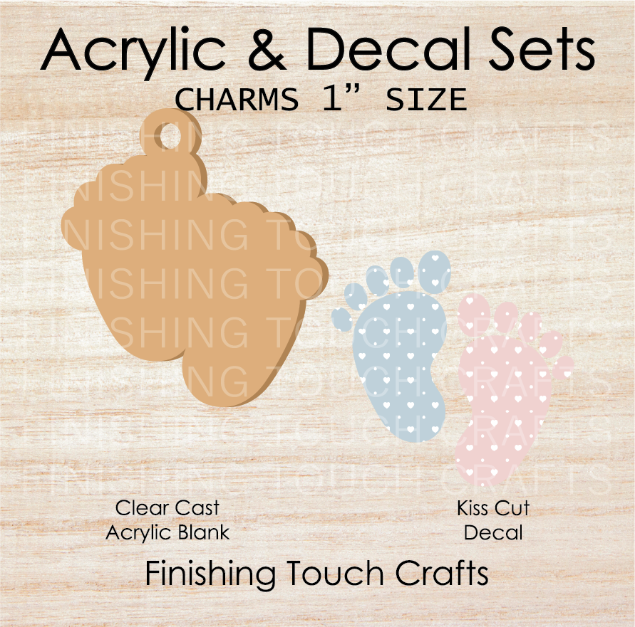 Baby Feet Charm Set of 4