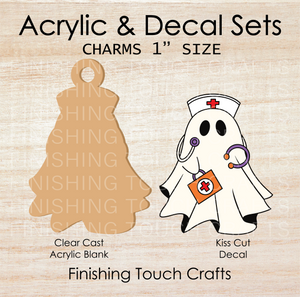Boo Nurse Charm Set of 4