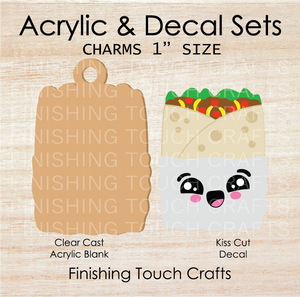 Burrito Charm Set of 4