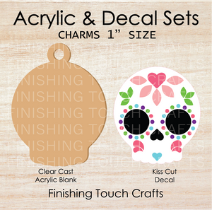 Calavera Charm Set of 4