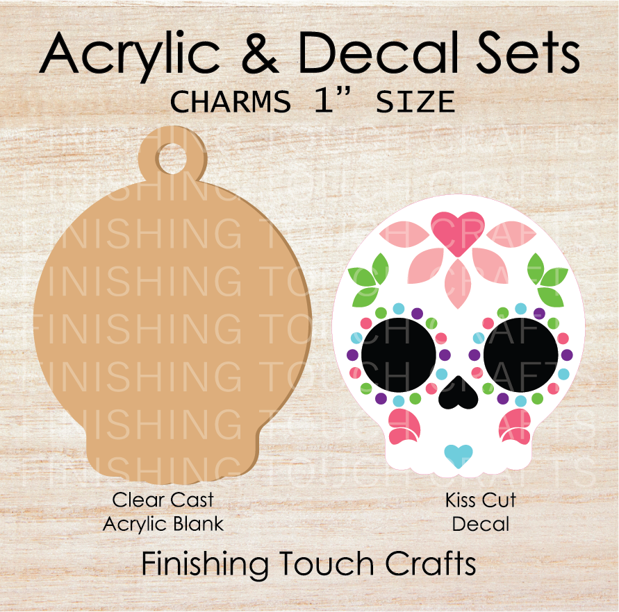 Calavera Charm Set of 4