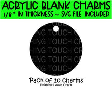 Load image into Gallery viewer, Circle Charm - 10 Pack
