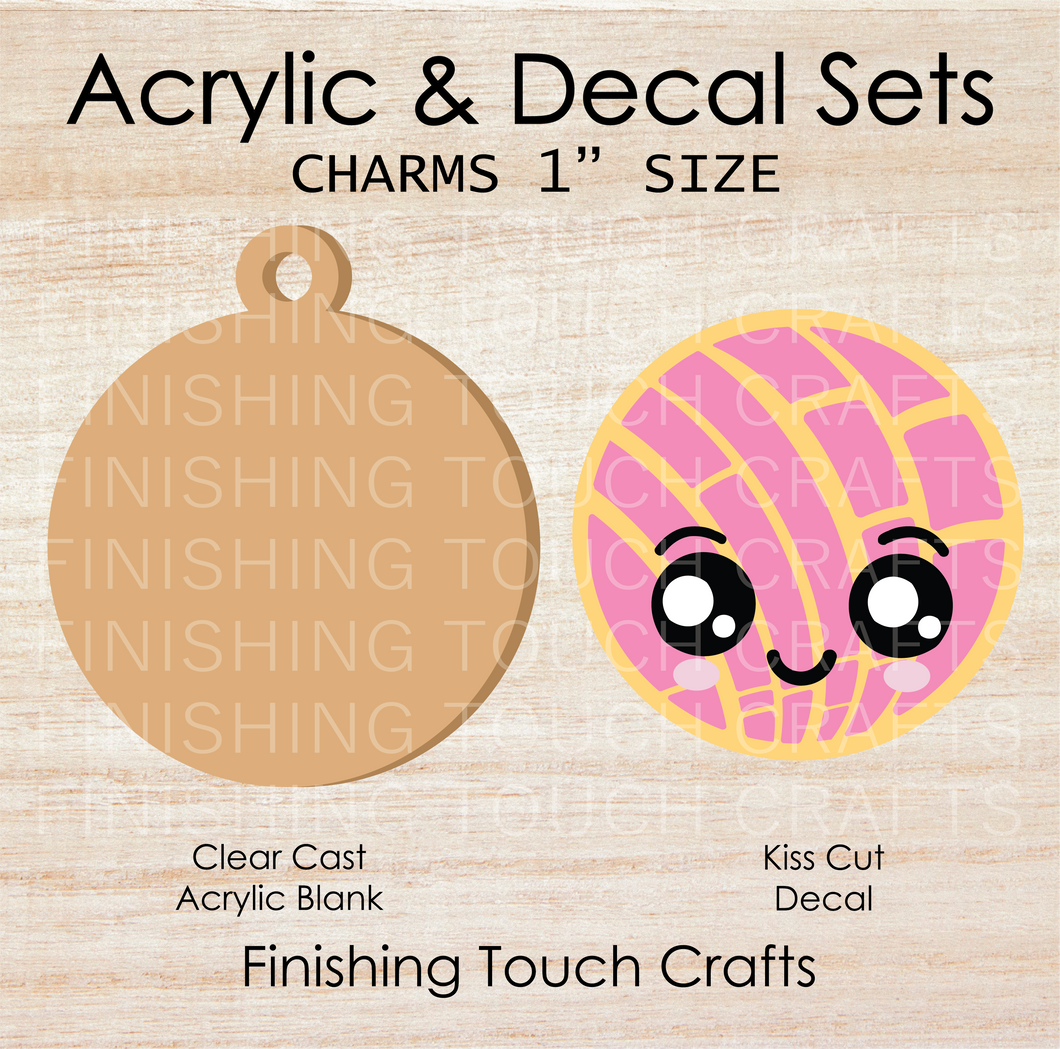 Concha Pink Charm Set of 4