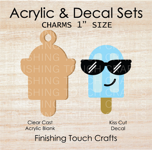 Cool Popsicle Charm Set of 4