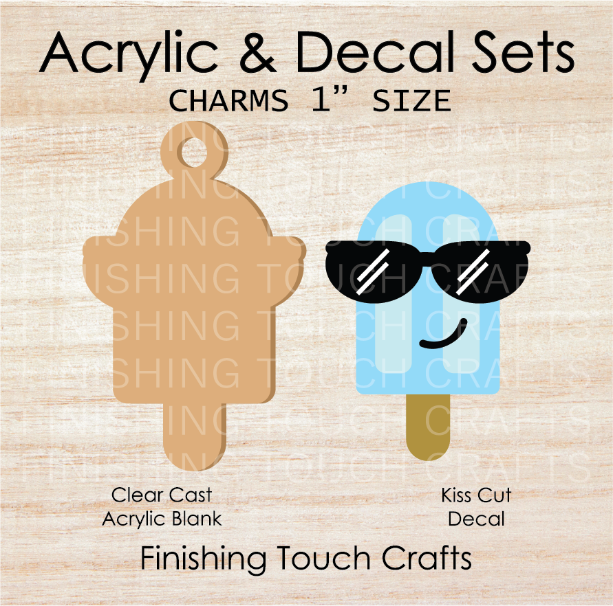 Cool Popsicle Charm Set of 4