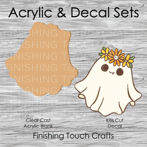 Cute Halloween Floral Ghost
