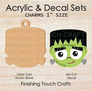 Frankenstein Charm Set of 4
