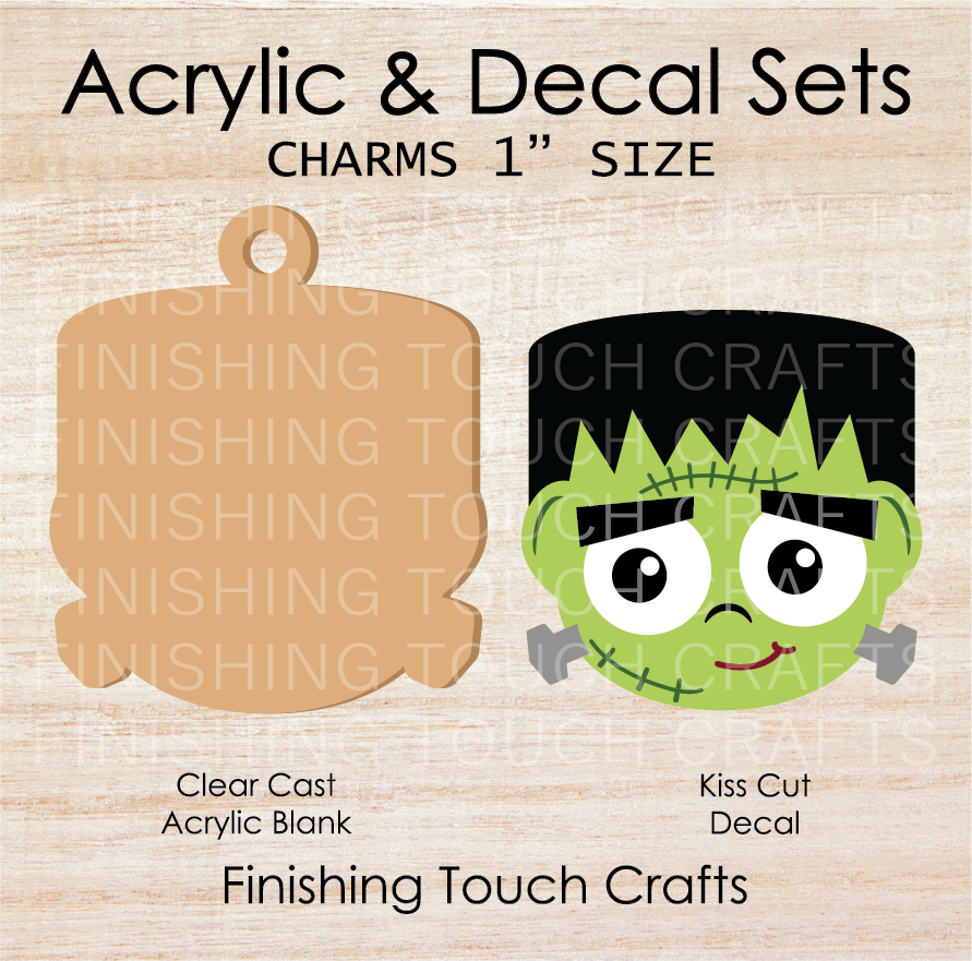 Frankenstein Charm Set of 4