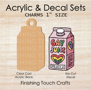 Gay Juice Charm Set of 4