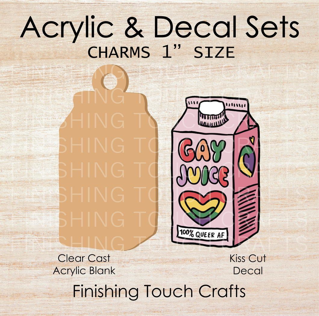 Gay Juice Charm Set of 4